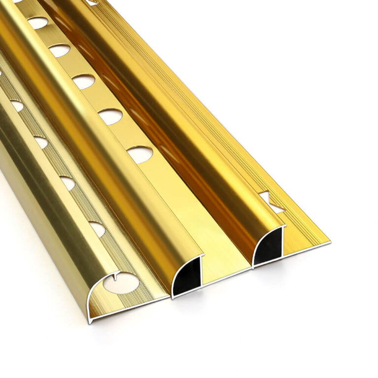 Aluminum Round Edge Tile Trim​​ Gold