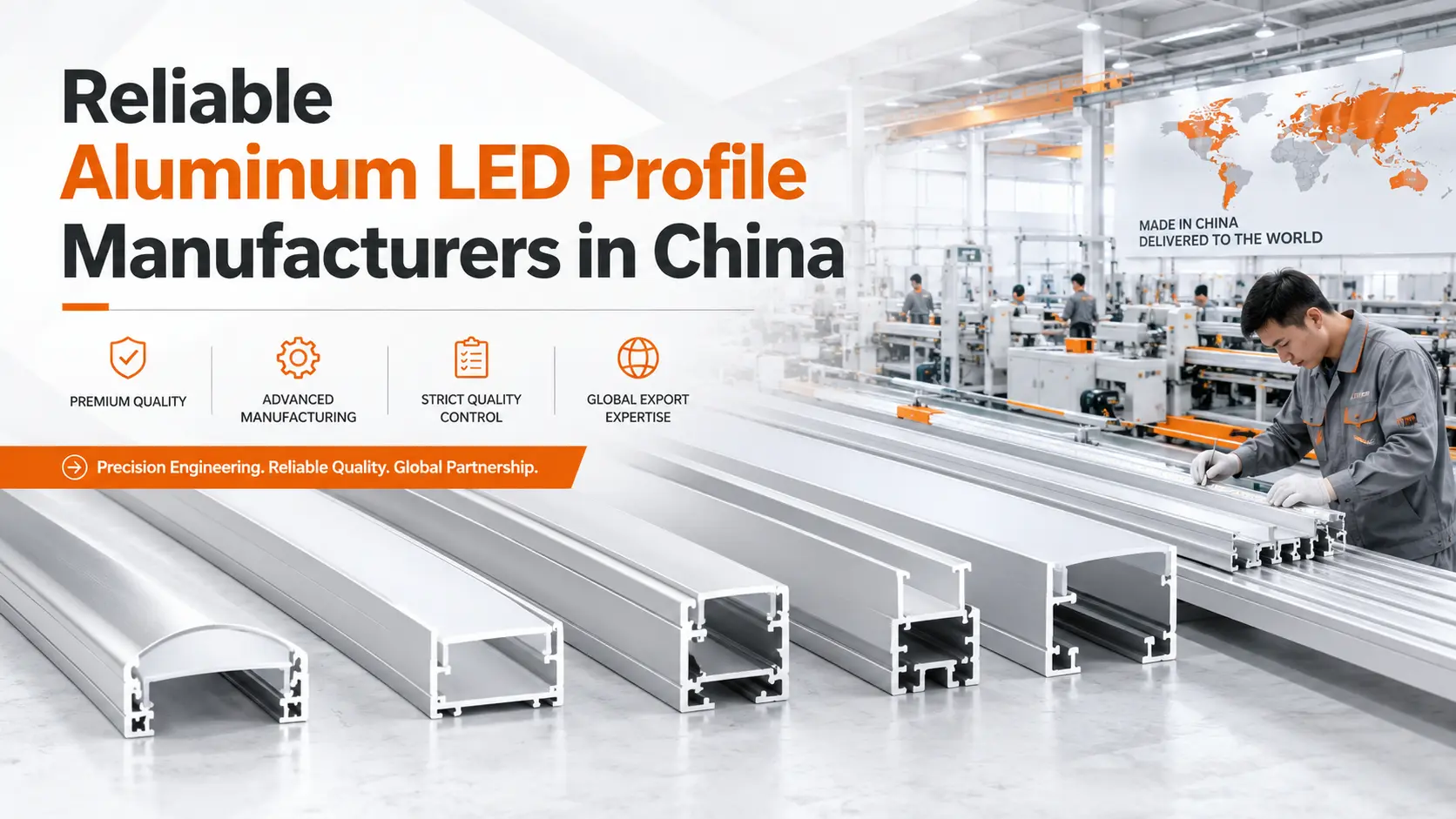 Reliable aluminum led profile manufacturers in China