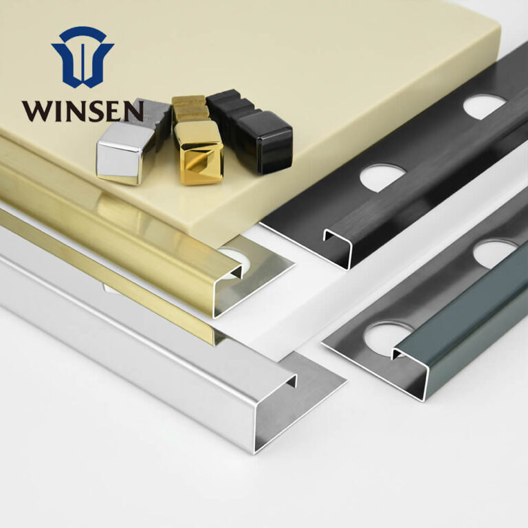 Square Shape Stainless Steel Edge Trim With Connectors