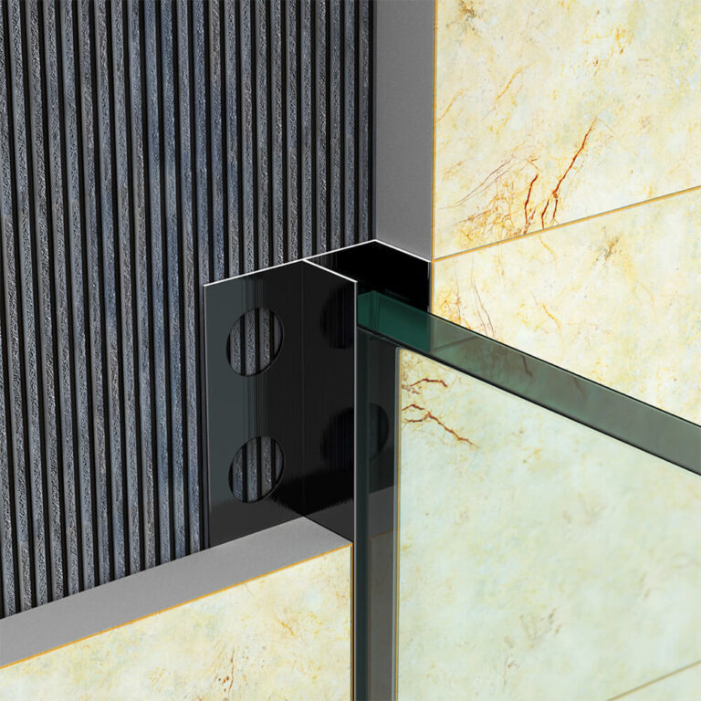 F-Shaped Wall Paneling Trim​ Black
