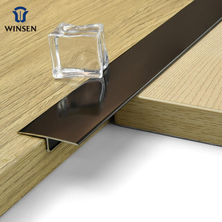 T-Shaped Panel Wall Trim Brown
