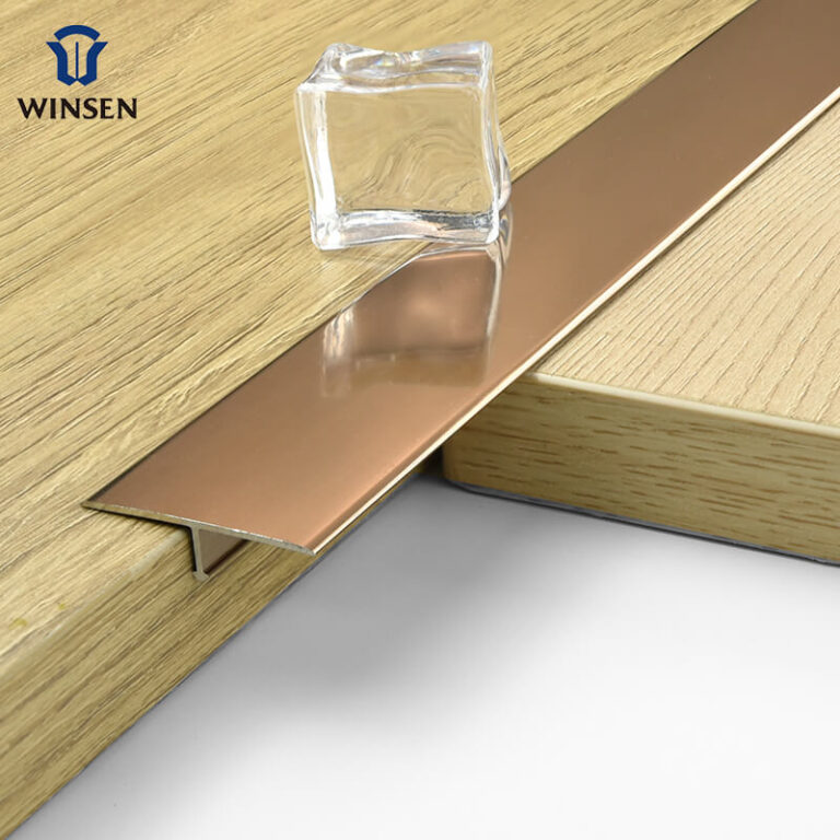 T-Shaped Panel Wall Trim Rose Gold