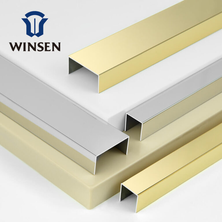 U-Shaped Stainless Steel Tile Edge Trim