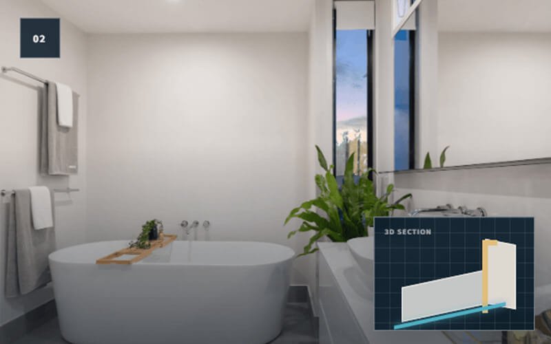 WINSEN trim profiles for bathroom