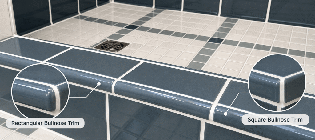 Rectangular bullnose and square bullnose
