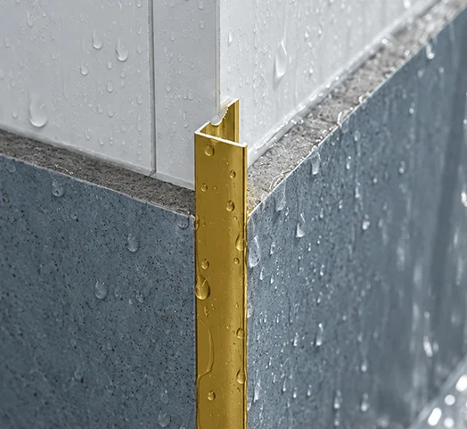 aluminum tile trim in showers
